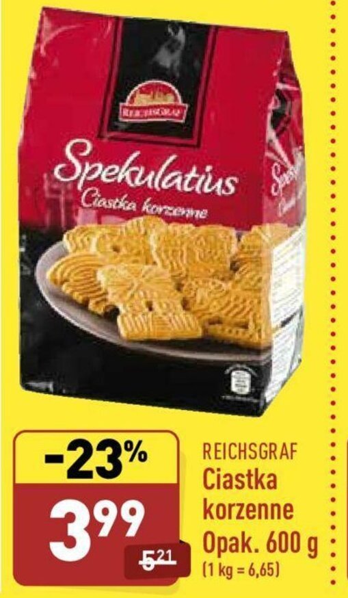 Promocja Ciastka Korzenne 600g ALDI