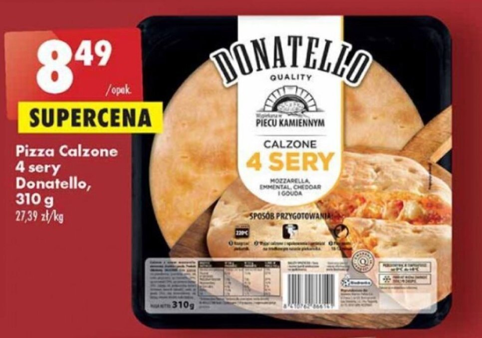 Promocja Pizza Calzone Sery Donatello G Biedronka