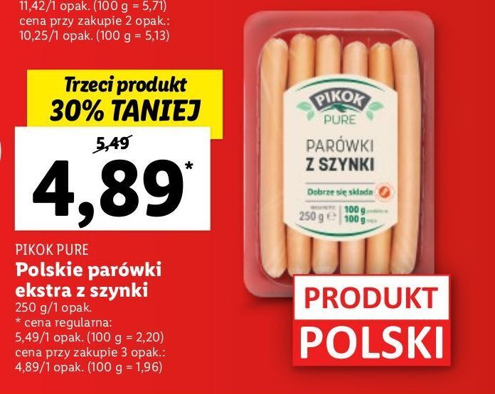 Promocja Par Wki Z Szynki Pikok Pure W Lidl