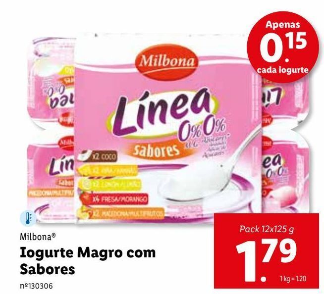 Promo O Iogurte Milbona Em Lidl