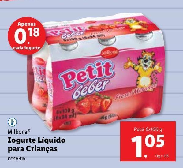 Promo O Iogurte Milbona Em Lidl