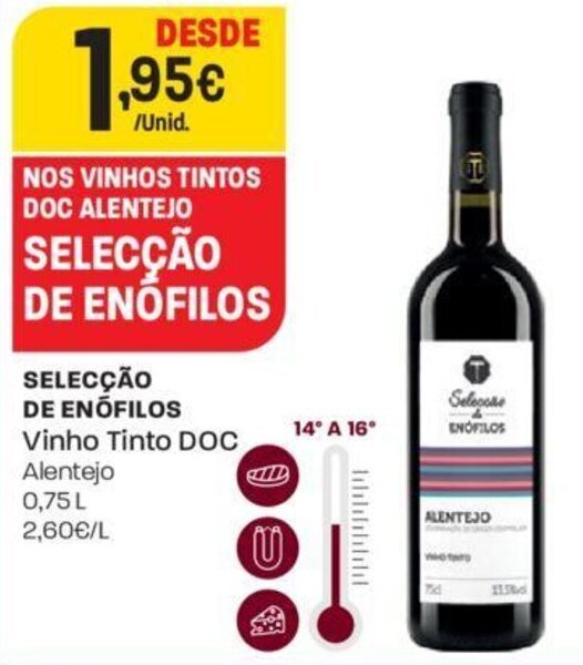 Promo O Selecao De Enofilos Vinho Tinto Doc L Em Intermarch