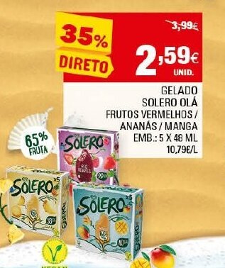 Promoção Gelado Solero Olá 5x48ml em Continente