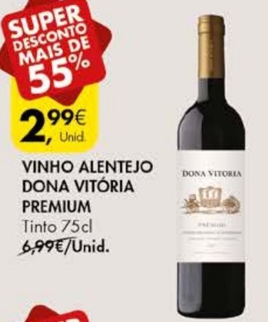 Promo O Vinho Alentejo Dona Vit Ria Premium Cl Em Pingo Doce