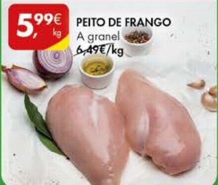 Promo O Peito De Frango A Granel Kg Em Pingo Doce