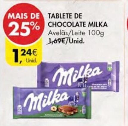 Promo O Tablete De Chocolate Milka G Em Pingo Doce