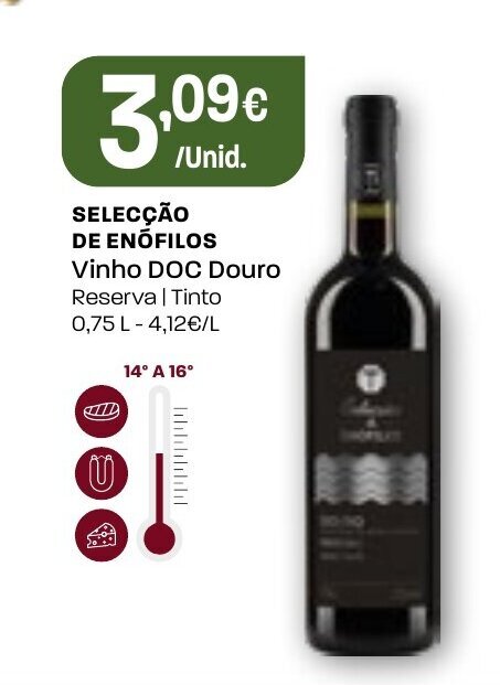 Promo O Selecao De Enofilos Vinho Doc Douro Em Intermarch