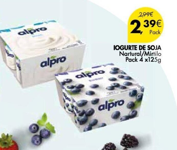 Promoção Iogurte de Soja 4x125g em Pingo Doce