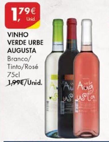 Promo O Vinho Verde Urbe Augusta Cl Em Pingo Doce