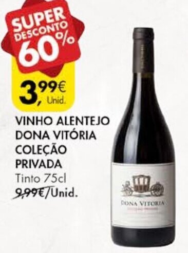 Promo O Vinho Alentejo Dona Vit Ria Cole O Privada Cl Em Pingo Doce