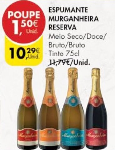 Promoção Espumante Murganheira Reserva 75cl em Pingo Doce