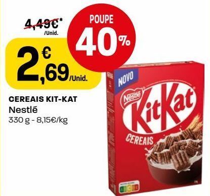 Promo O Cereais Kit Kat Em Intermarch