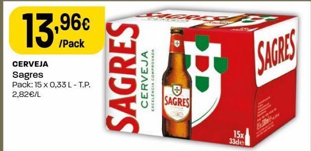 Promo O Cerveja Sagres Mini Em Intermarch