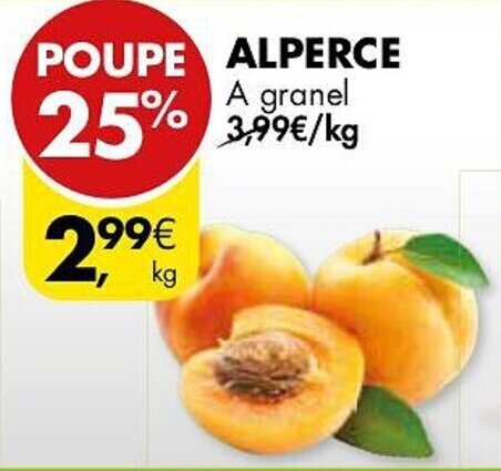 Promoção ALPERCE A granel em Pingo Doce