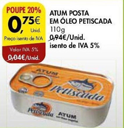 Promo O Atum Posta Em Leo Petiscada G Em Pingo Doce