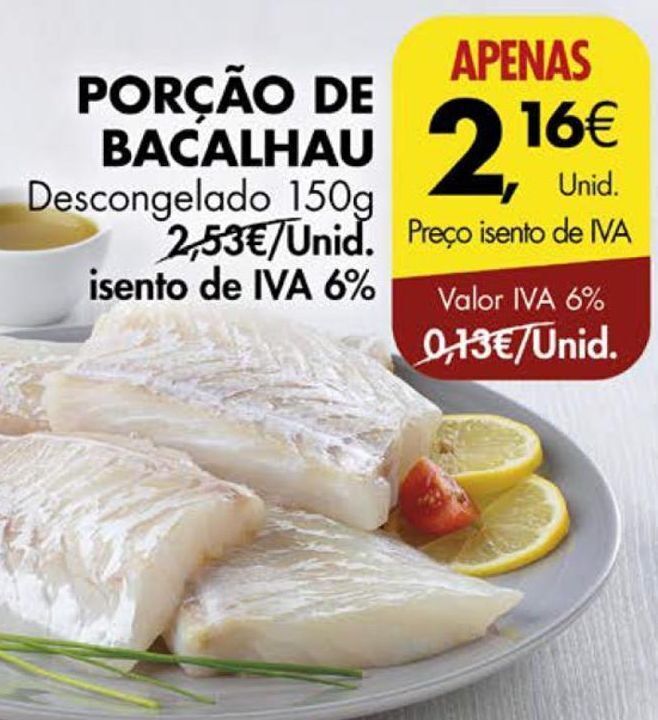 Promoção Bacalhau em Pingo Doce