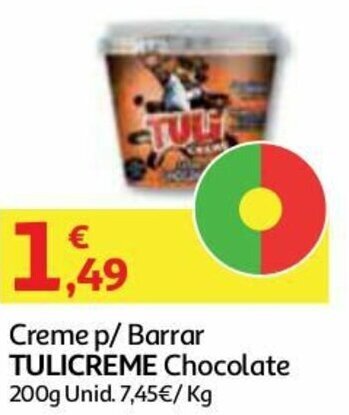 Promo O Creme P Barrar Tulicreme Chocolate G Em Auchan