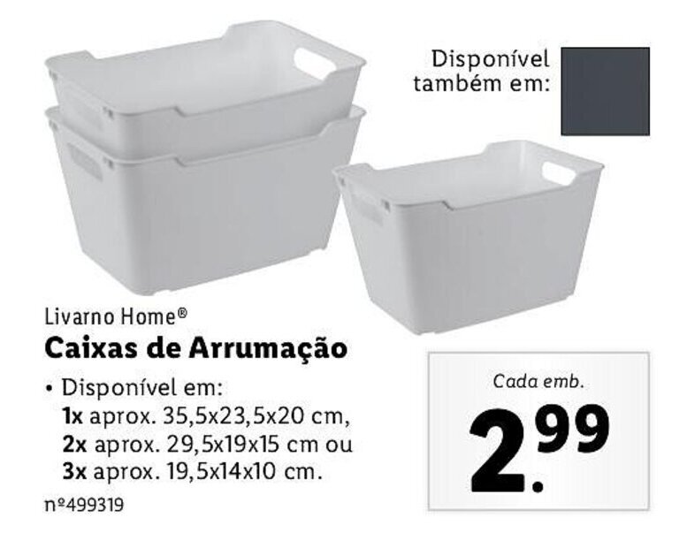 Promo O Livarno Home Caixas De Arruma O Em Lidl