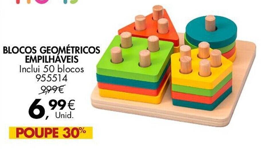 Promo O Blocos Geom Tricos Empilh Veis Em Pingo Doce