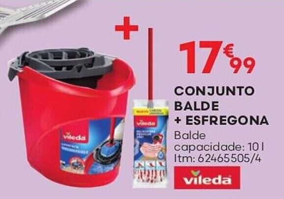 Promo O Conjunto Balde Esfregona Balde Capacidade Itm