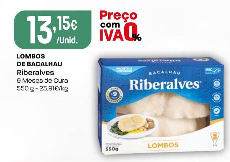 Promo O Lombos De Bacalhau Riberalves Meses De Cura G Em Intermarch