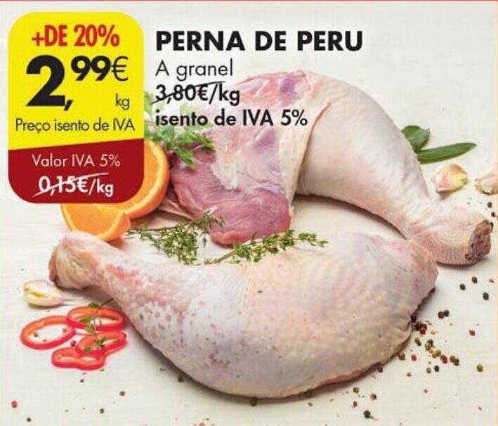 Promoção PERNA DE PERU a granel kg em Pingo Doce