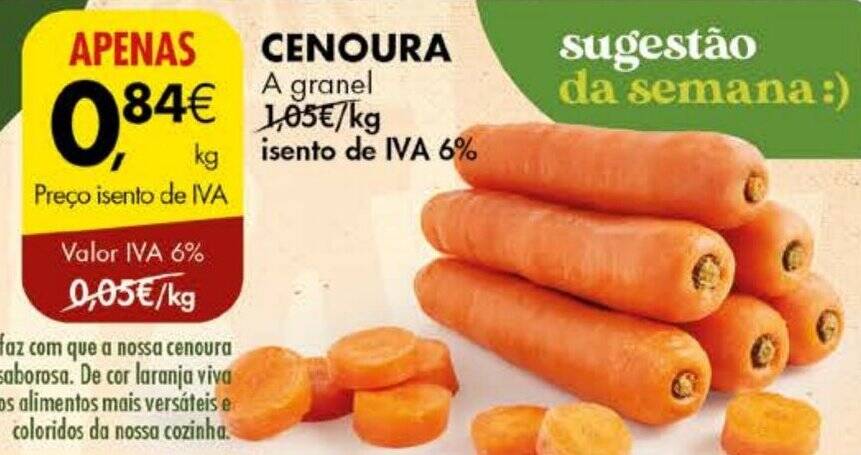 Promo O Cenoura A Granel Kg Em Pingo Doce