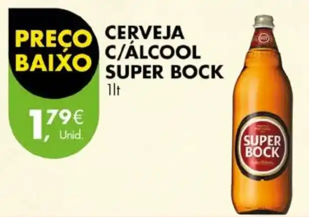 Promoção CERVEJA BAIXO C ÁLCOOL SUPER BOCK 1lt em Pingo Doce