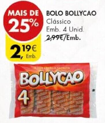 Promo O Bolo Bollycao Cl Ssico Emb Unid Em Pingo Doce