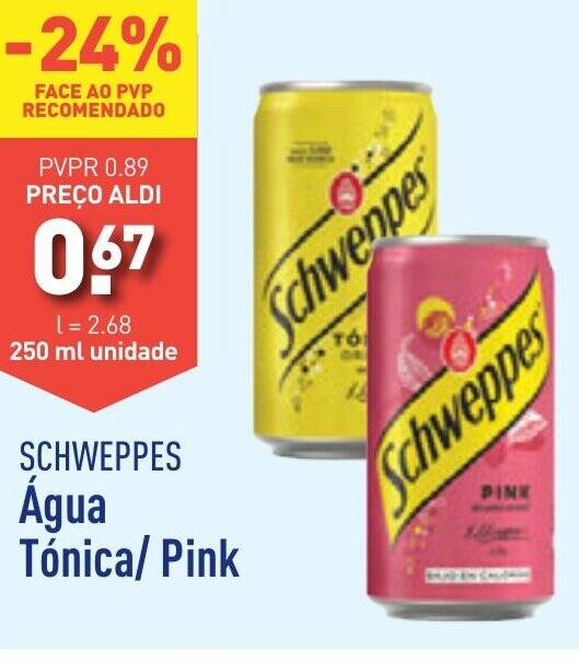 Promo O Schweppes Gua T Nica Pink Ml Unidade Em Aldi