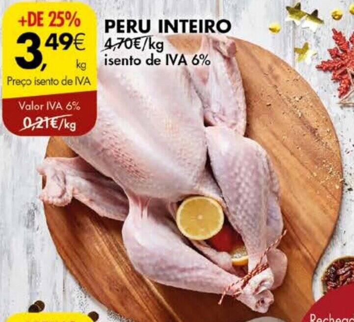 Promoção PERU INTEIRO kg em Pingo Doce