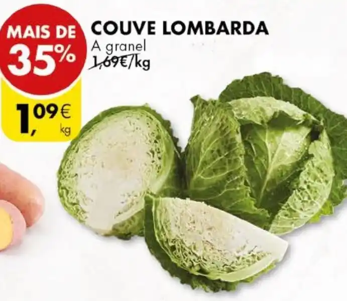 Promoção COUVE LOMBARDA A granel em Pingo Doce