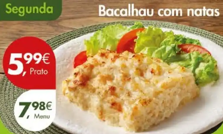 Promoção Bacalhau natas em Pingo Doce