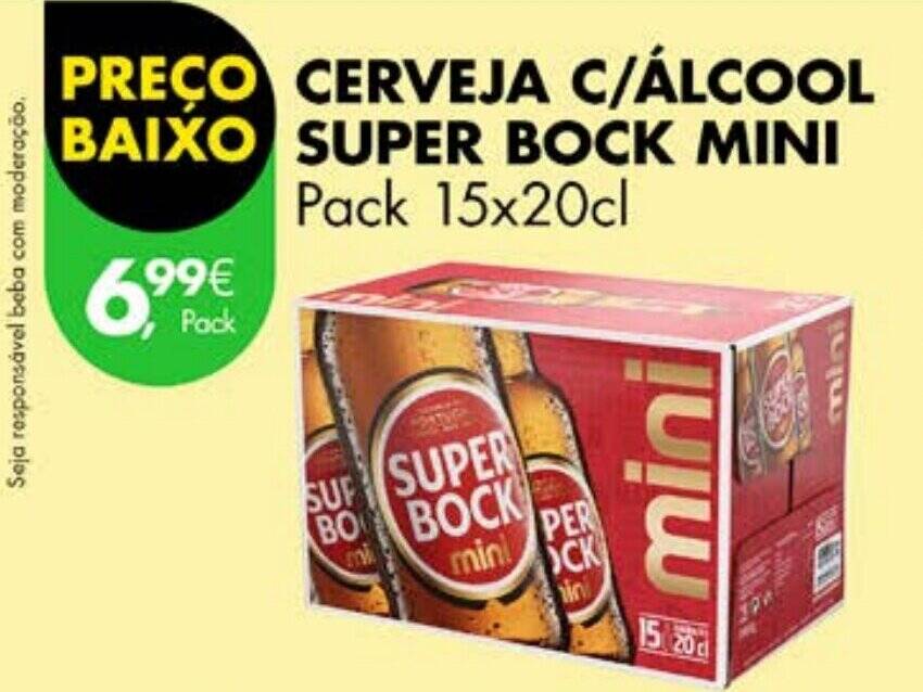 Promo O Cerveja C Lcool Baixo Super Bock Mini Pack X Cl Em Pingo Doce