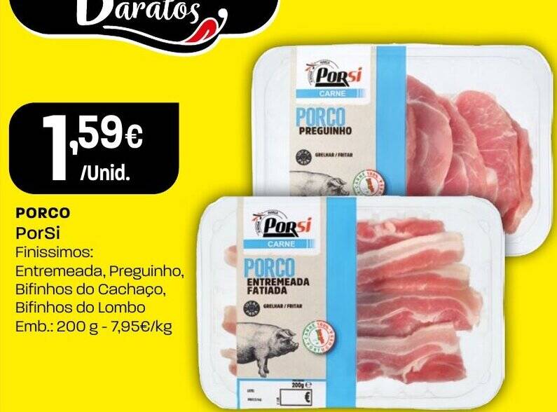 Promoção PORCO PorSi em Intermarché