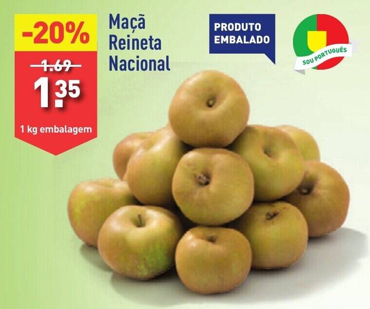 Promo O Ma Reineta Nacional Kg Embalagem Em Aldi