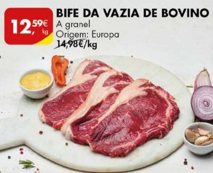 Promo O Bife Da Vazia De Bovino A Granel Em Pingo Doce