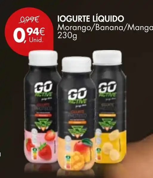 Promo O Iogurte L Quido Morango Banana Manga G Em Pingo Doce