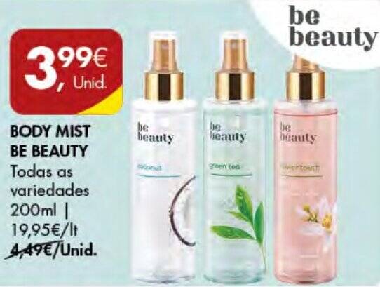 Promo O Body Mist Be Beauty M Em Pingo Doce