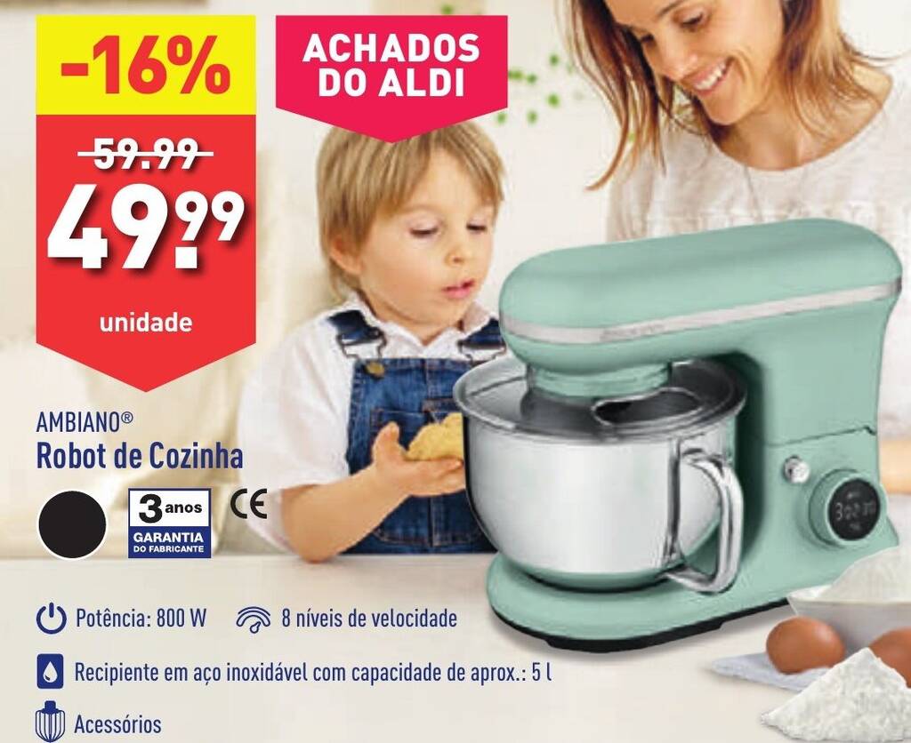 Promoção AMBIANO Robot de Cozinha em ALDI