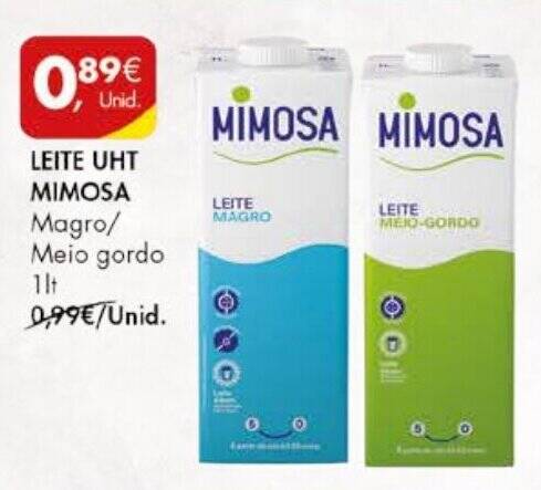 Promo O Leite Uht Mimosa Lt Em Pingo Doce