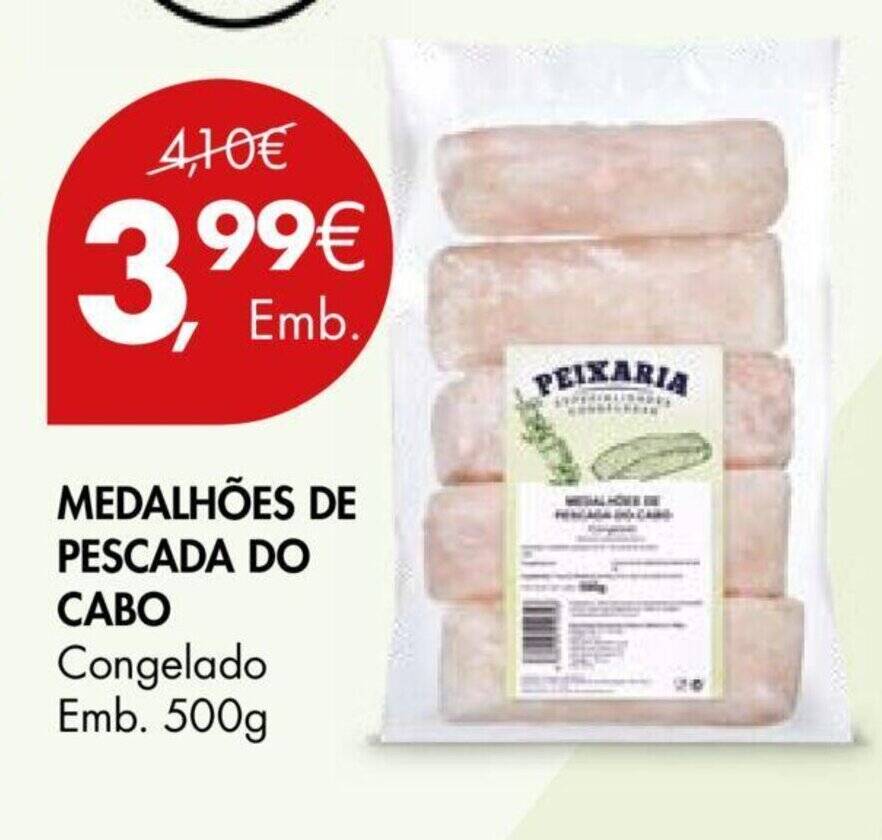 Promo O Medalh Es De Pescada Do Cabo Congelado Emb G Em Pingo Doce