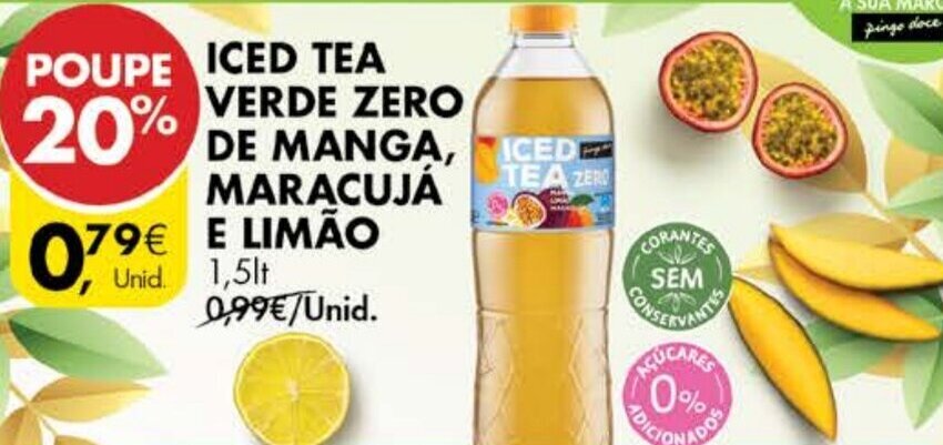 Promo O Iced Tea Verde Zero De Manga Maracuj E Lim O Lt Em Pingo Doce