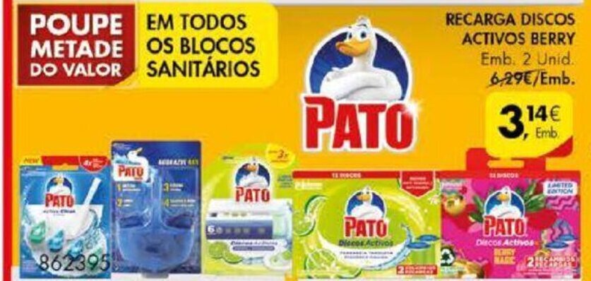 Promoção Pato Recarga Discos Activos Berry 2 Unid em Pingo Doce