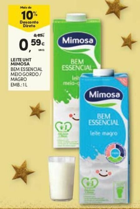 Promo O Leite Uht Mimosa L Em Continente