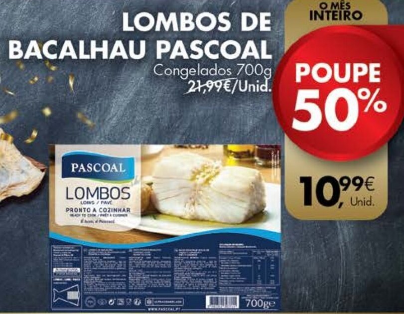 Promo O Lombos De Bacalhau Pascoal G Em Pingo Doce