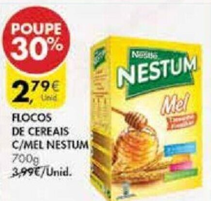 Promo O Flocos De Cereais C Mel Nestum G Em Pingo Doce