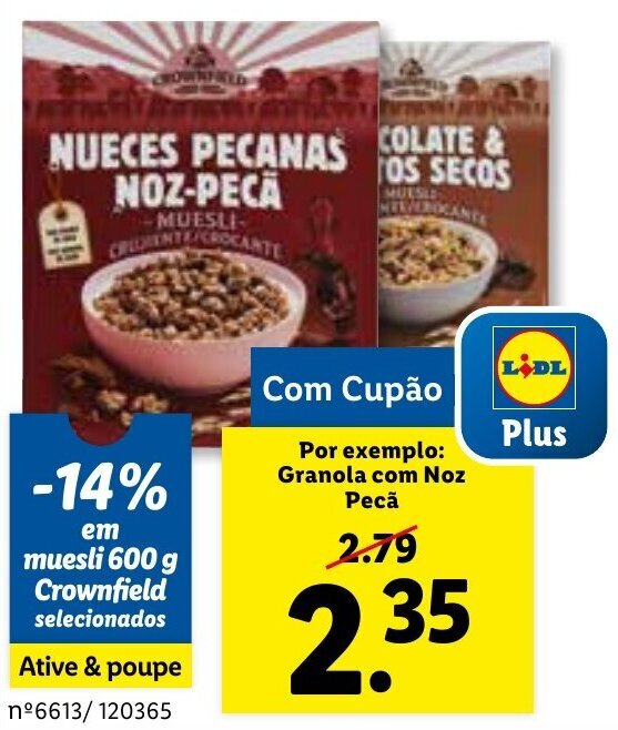 Promo O Crownfield Granola Noz Pec G Em Lidl