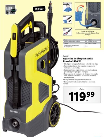 Promo O Parkside Aparelho De Limpeza A Alta Press O W Em Lidl