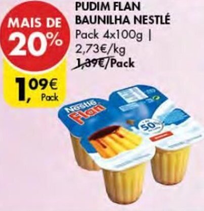 Promo O Pudim Flan Baunilha Nestl X G Em Pingo Doce